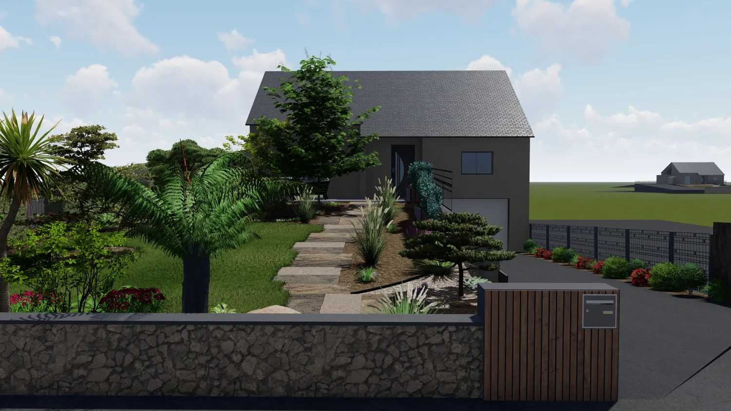 amenagement de jardin betton