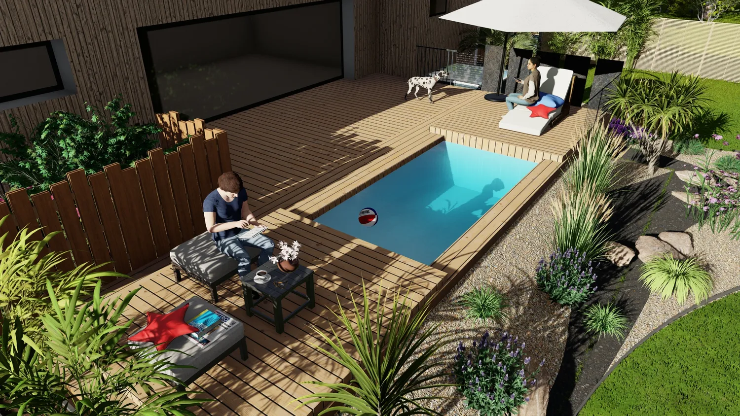 amenagement de jardin betton