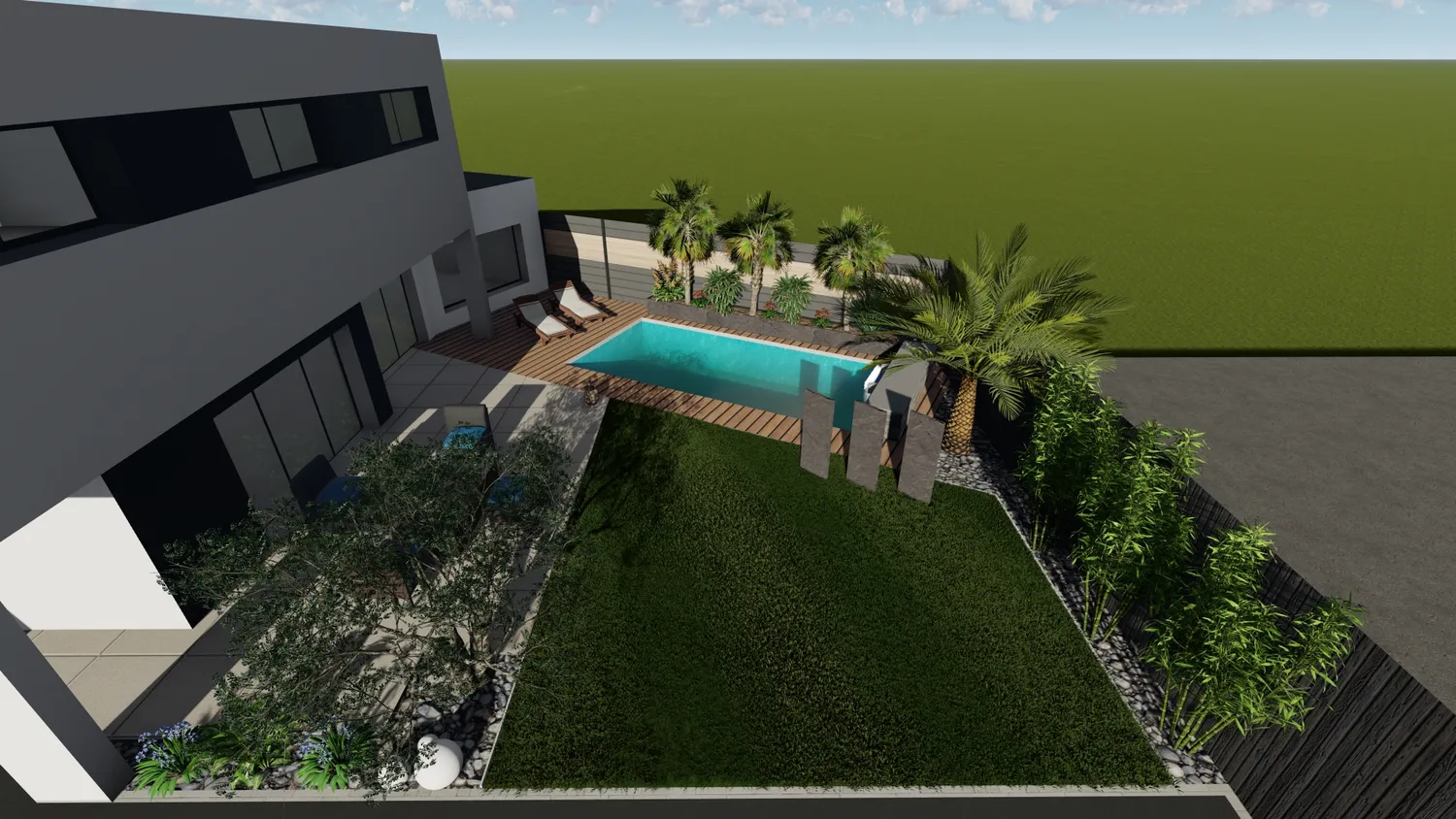 amenagement de jardin thorigne fouillard