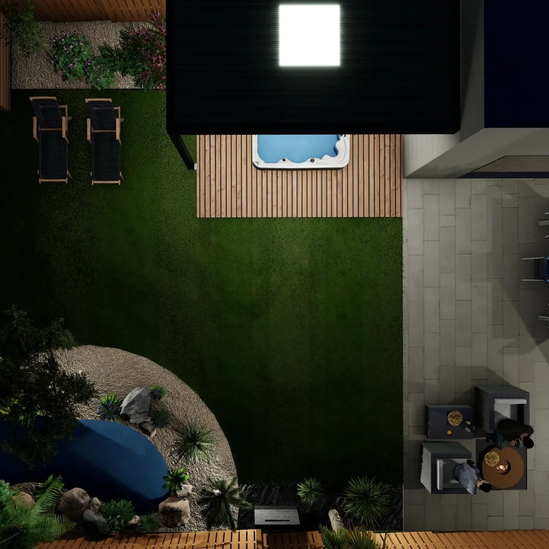 amenagement de terrasse betton