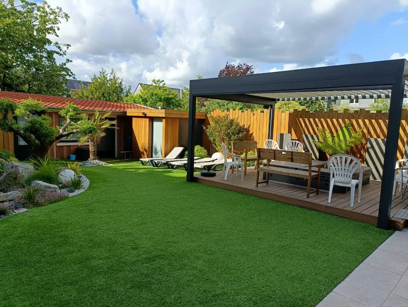 amenagement de terrasse betton