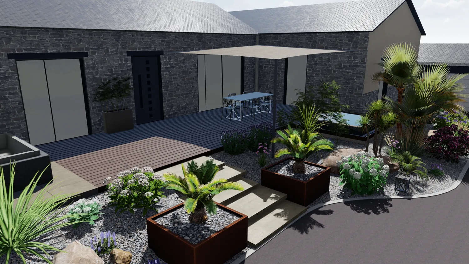 amenagement de terrasse cesson sevigne